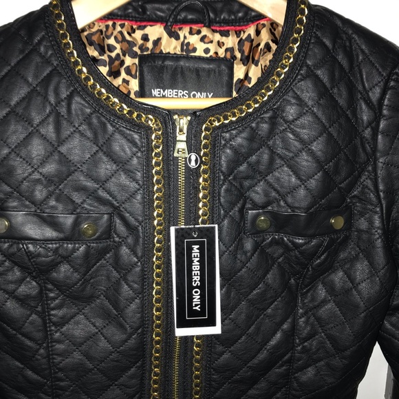 NWT!!Members Only Women’s Leather Jacket - Picture 2 of 7